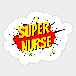 Super Nurse RN Super Power Nursing Sticker